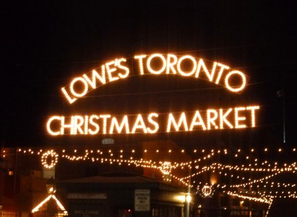 Torontos Weihnachtsmarkt - natürlich mit Namenssponsor ;-)